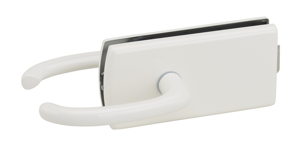 Serrure de milieu Lagune bec de cane et béquilles - Laqué blanc RAL 9010