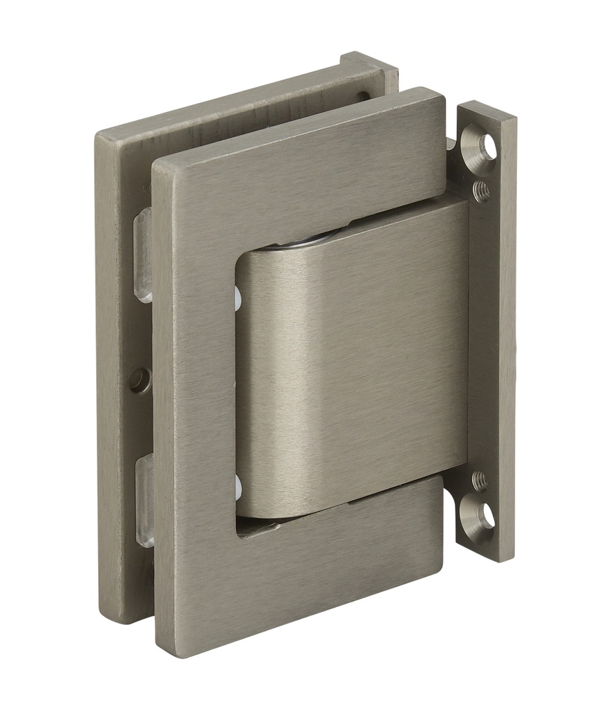 1 charnière Hydraulique simple Freeline à rappel automatique verre de 8/10/12mm - Alu anodisé Aninox