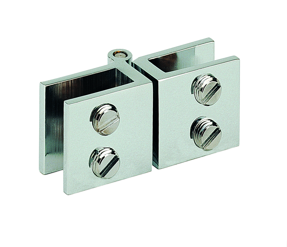 4 charnières doubles 25x56mm - Chromé brillant