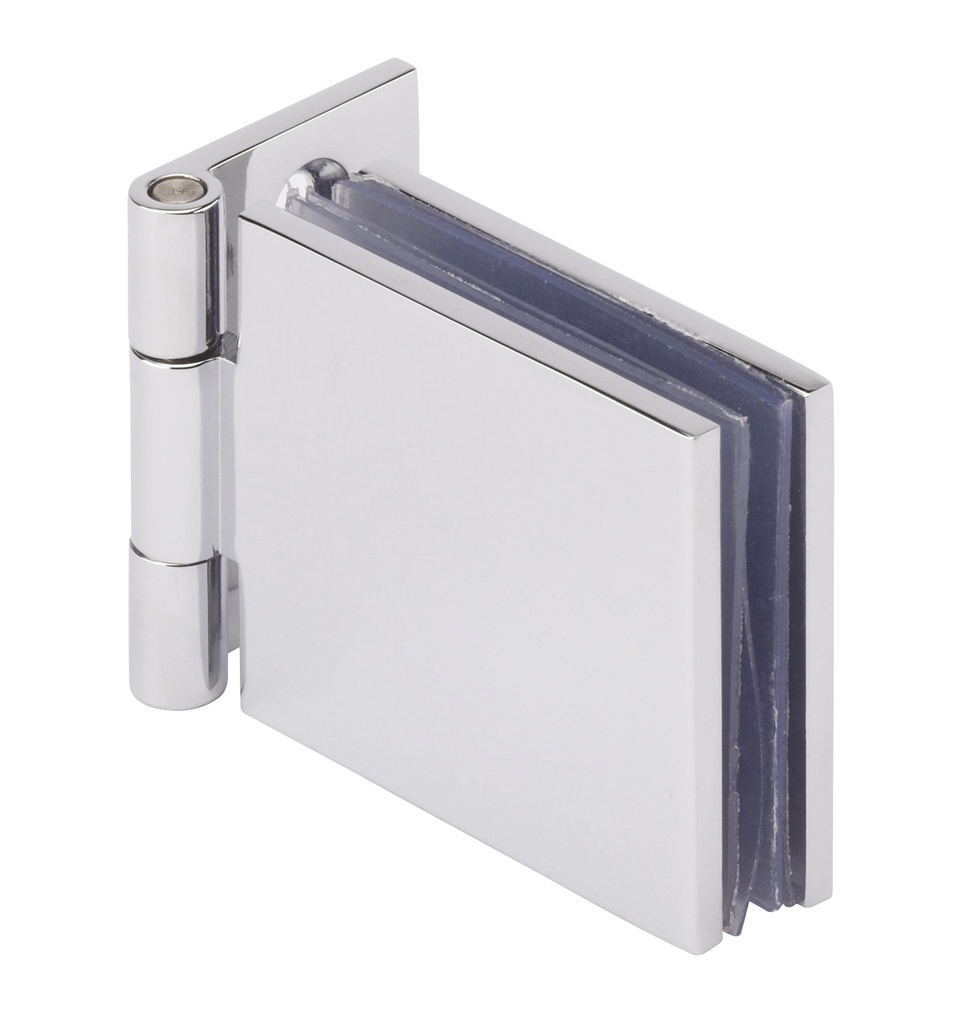 2 Charnières simples carrés 40 x 54mm - Chromé brillant