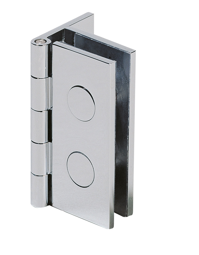 2 charnières simples 60x33,5mm - Chromé brillant