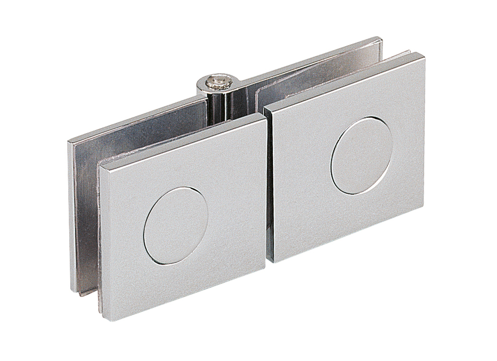 2 charnières doubles 25x60mm - Chromé brillant