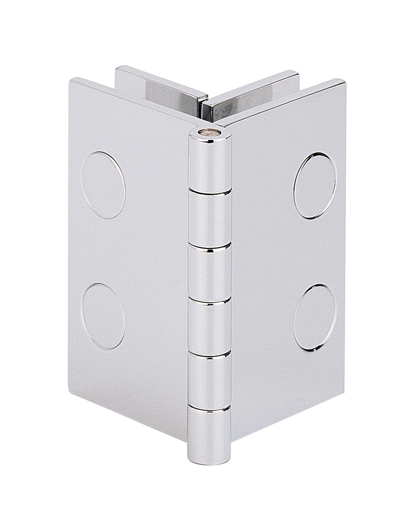 1 charnière d´angle 60x44mm - Chromé brillant