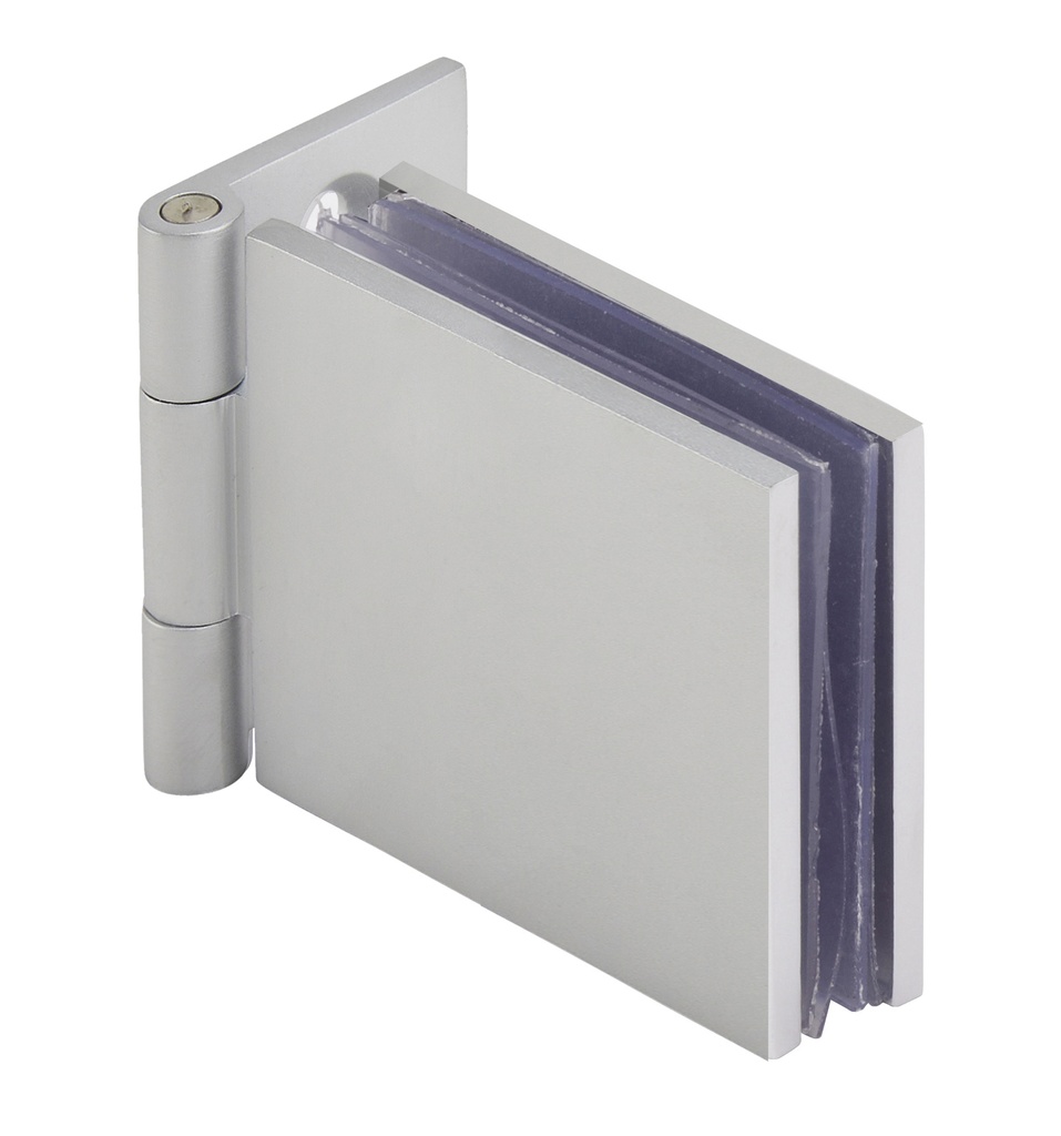 2 Charnières simples carrés 40 x 54mm - Chromé mat