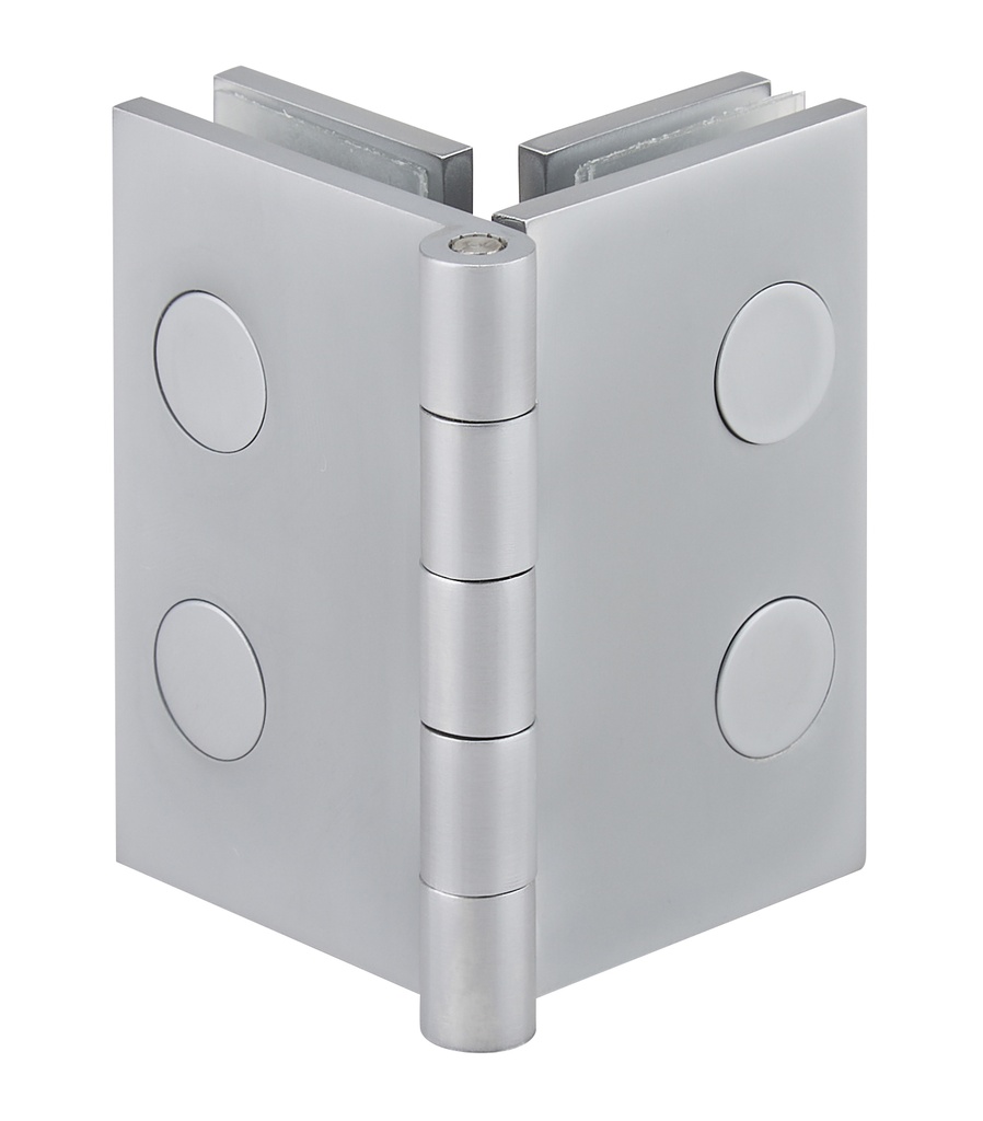 1 charnière d´angle 60x44mm - Chromé mat