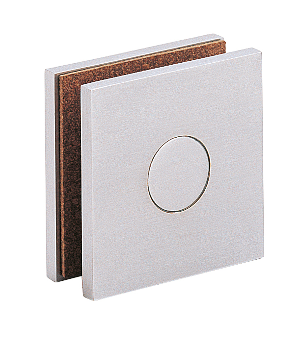 1 pièce de liaison de 2 volumes fixes 45x45mm - Chromé mat