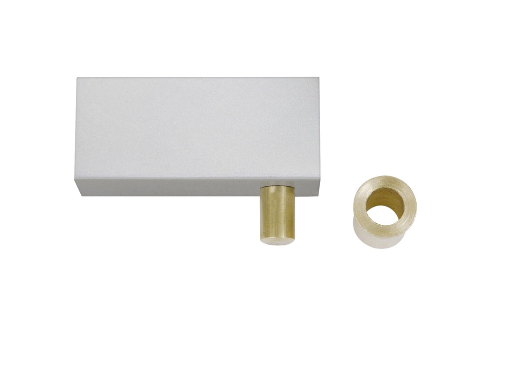 2 pinces à pivot 15x35mm - Chromé mat