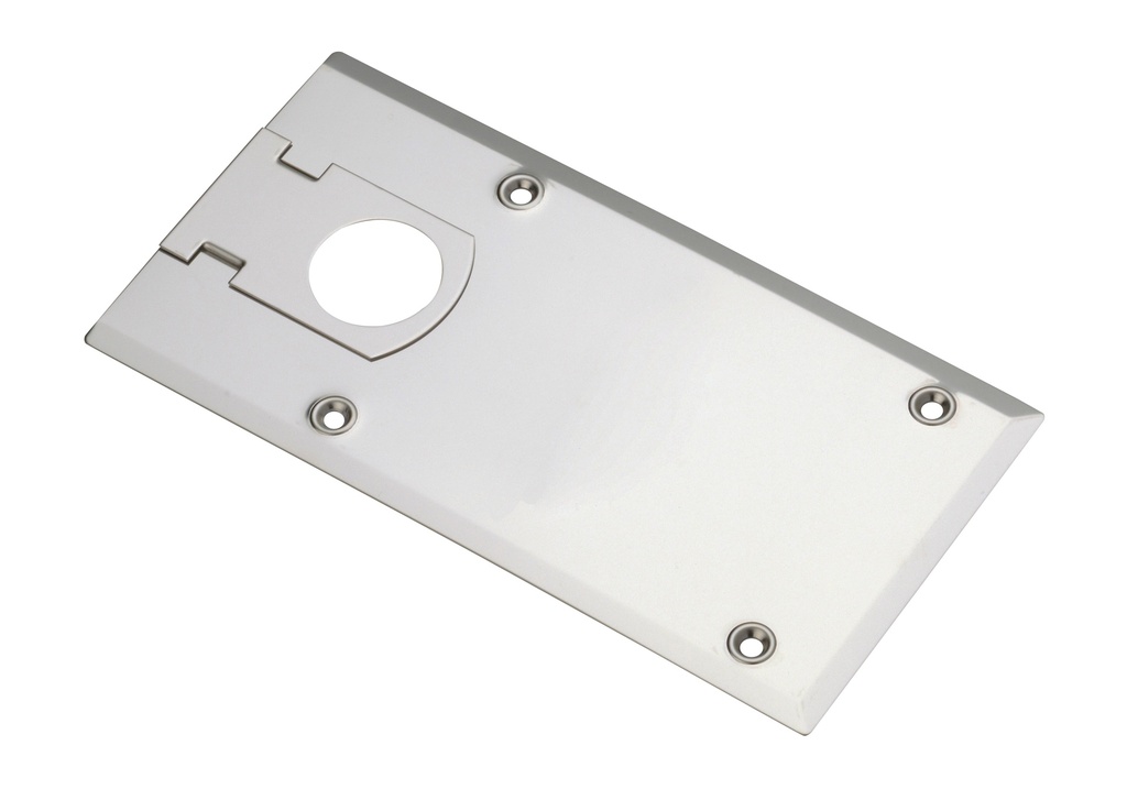 Plaque de recouvrement pour série 7130  format : 240 x 122 mm - Inox brossé