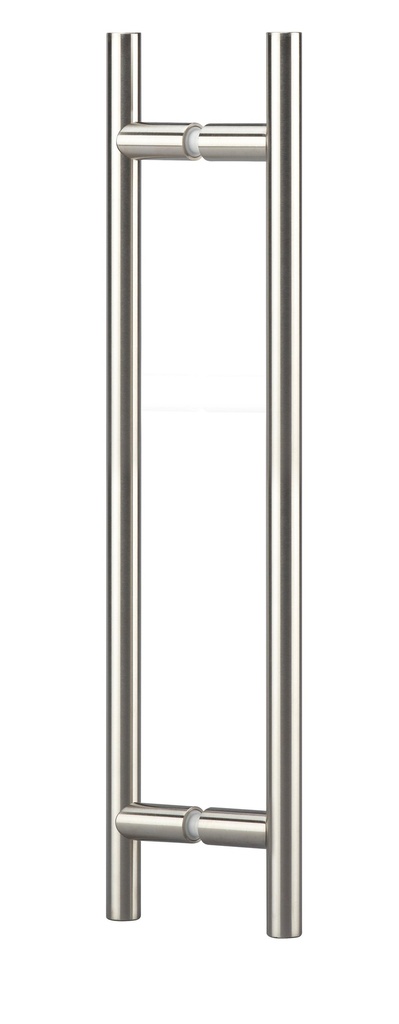 Paire de poignées diam. 20 mm entr´axe 340 mm, longueur totale 500 mm - Inox brossé