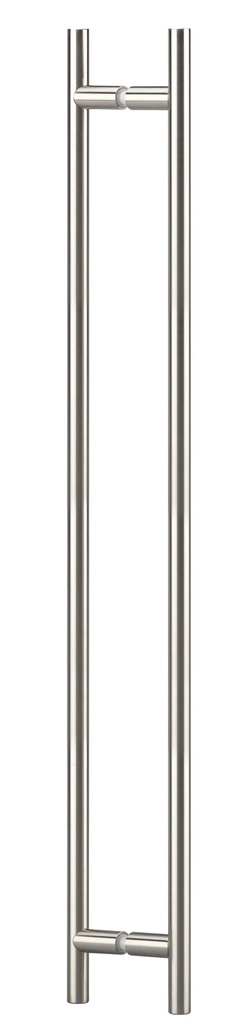 [AMT201200.15] Paire de poignées diam. 20 mm entr´axe 1040 mm, longueur totale 1200 mm - Inox brossé