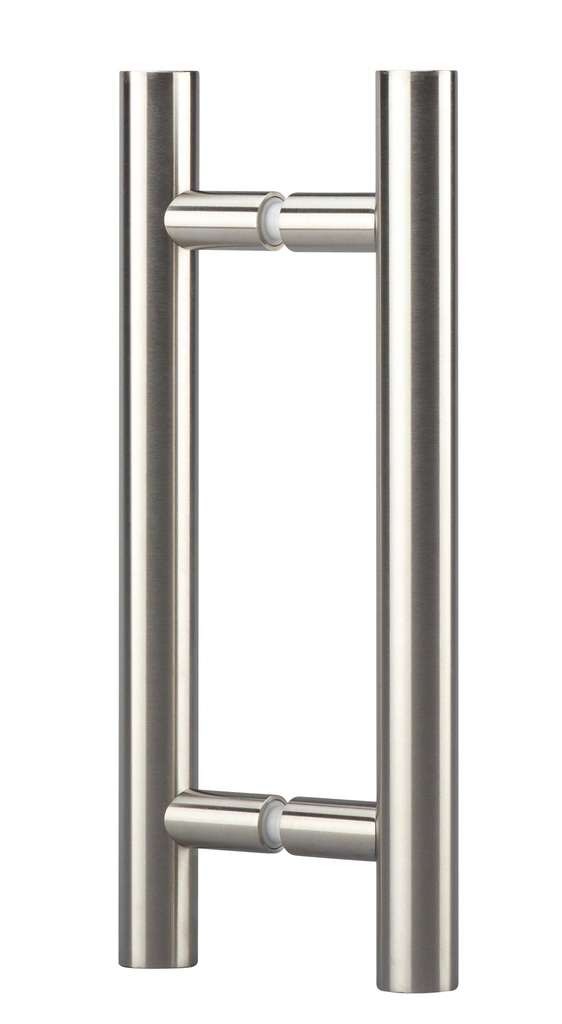 Paire de poignées diam. 30 mm entr´axe 200 mm, longueur totale 300 mm - Inox brossé