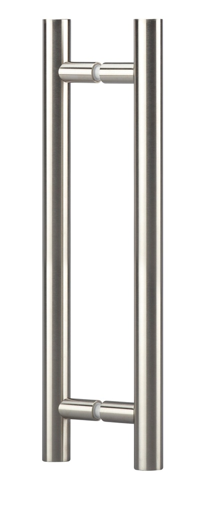 Paire de poignées diam. 30 mm entr´axe 300 mm, longueur totale 500 mm - Inox brossé