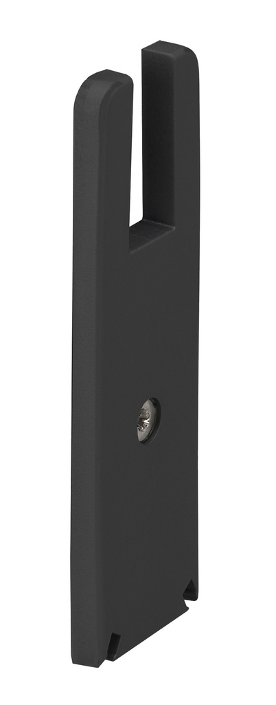 Embout avec vis pour plinthe serie FRP - Noir mat
