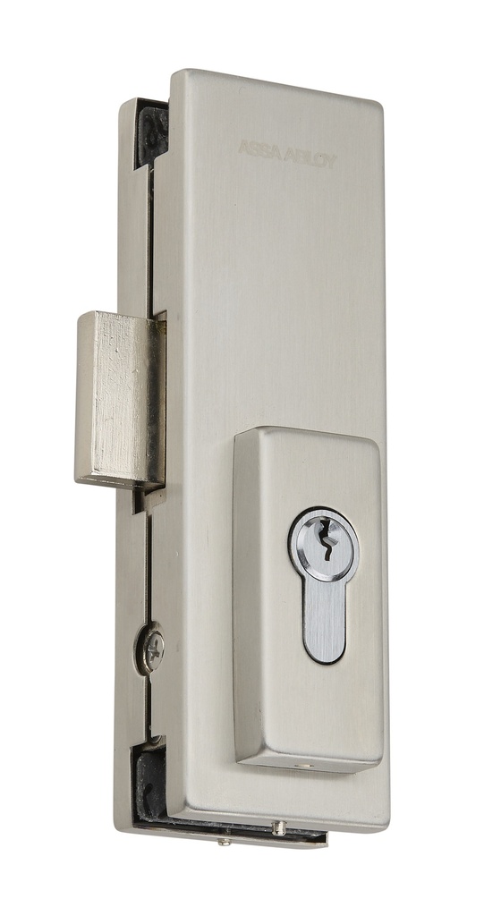 Serrure centrale avec cylindre européen - Inox brossé