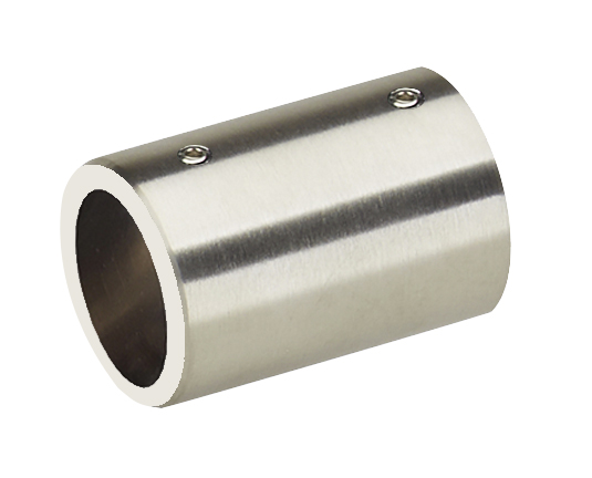 Pièce de fixation murale pour barres Ø 19 mm séries 1657/59/68/69 - Effet inox