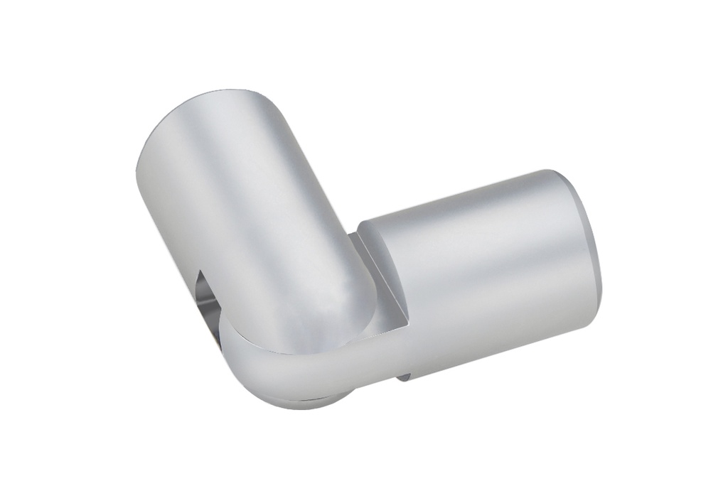 Coude réglable pour barres raidisseur Ø 19 mm - Chromé mat