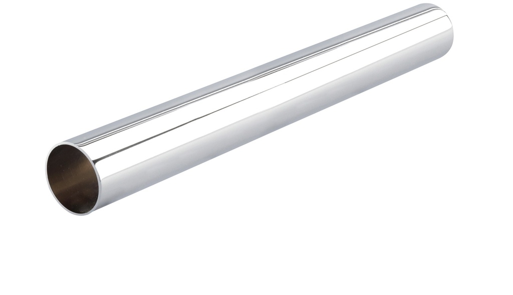Tube laiton lg 1800 mm pour barres Ø 19 mm séries 1651/57/58/59/68/69 - Chromé brillant
