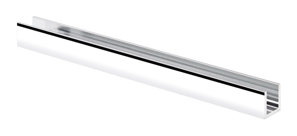 Profil U15x15x15x2mm  largeur intérieure 11 mm longueur de 3000mm - Aluminium poli brillant