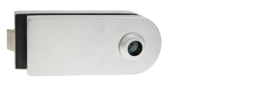 Serrure de milieu Lumira pour boutons ou béquilles (montage arrière) - Alu anodisé argent brossé