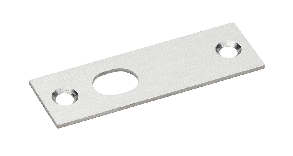 Gâche plate pour serrure V522 - Inox brossé