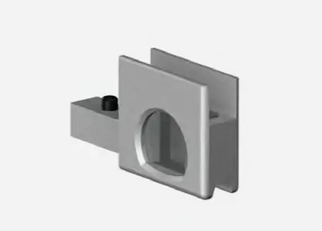 Adaptateur pour serrure SECURA pour gamme ROBUSTUS   Aluminium mat