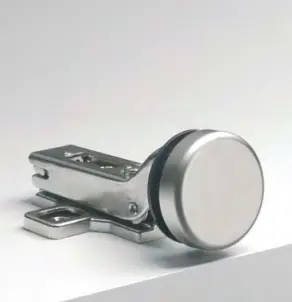 Charnière mur/ à pression , pour verres 4/6, B31   Chromé