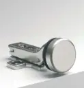 Charnière mur/ à pression , pour verres 4/6, B31   Chromé