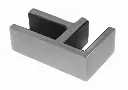 Pince à verre d'angle 90° 55x88, 16,76-21,52mm, AISI 316, brossé
