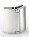 PENTURE DE PORTE,VERRE-VERRE 135°   CHROME MAT 