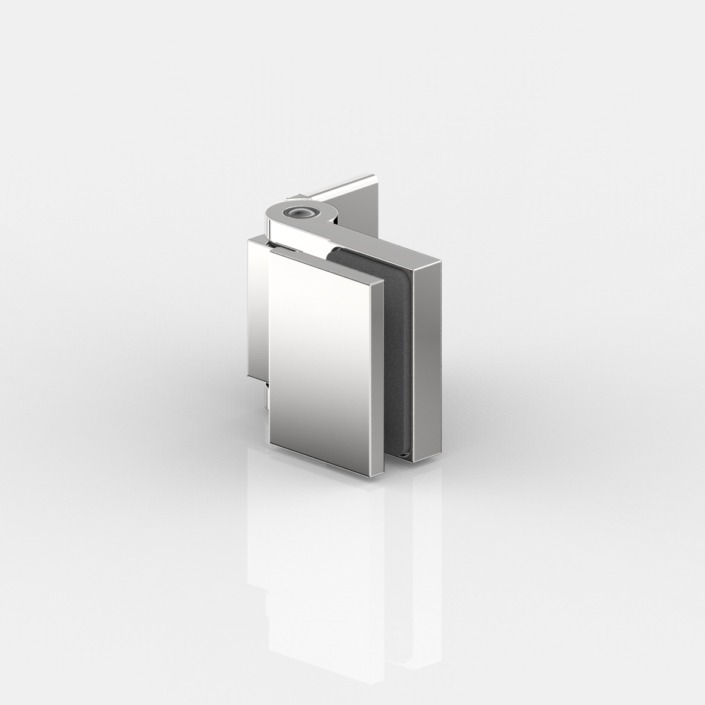 PENTURE DE P.V-M90° INTERIEUR, 2 RESSORTS   CHROME MAT 