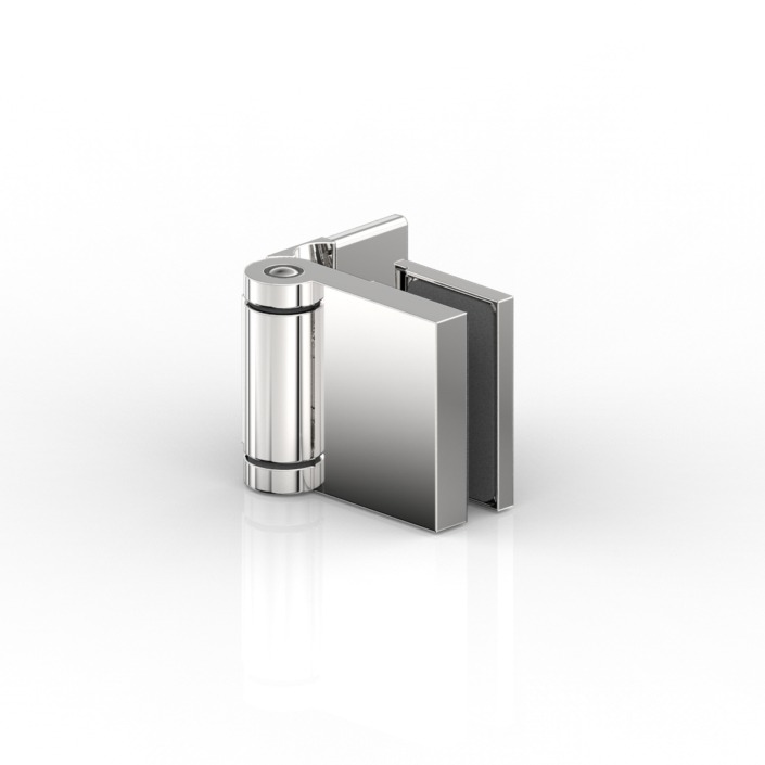 PENTURE VERRE-MUR 90°,EXTÉRIEUR,FLINTER   CHROME MAT 