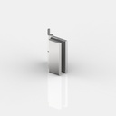 ANGLE VERRE-MUR 135° (VARIABLE)   INOX BROSSÉ