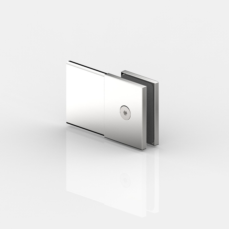 CONNECTEUR D'ANGLE LE LONG V.-M180°,P600   INOX BROSSÉ