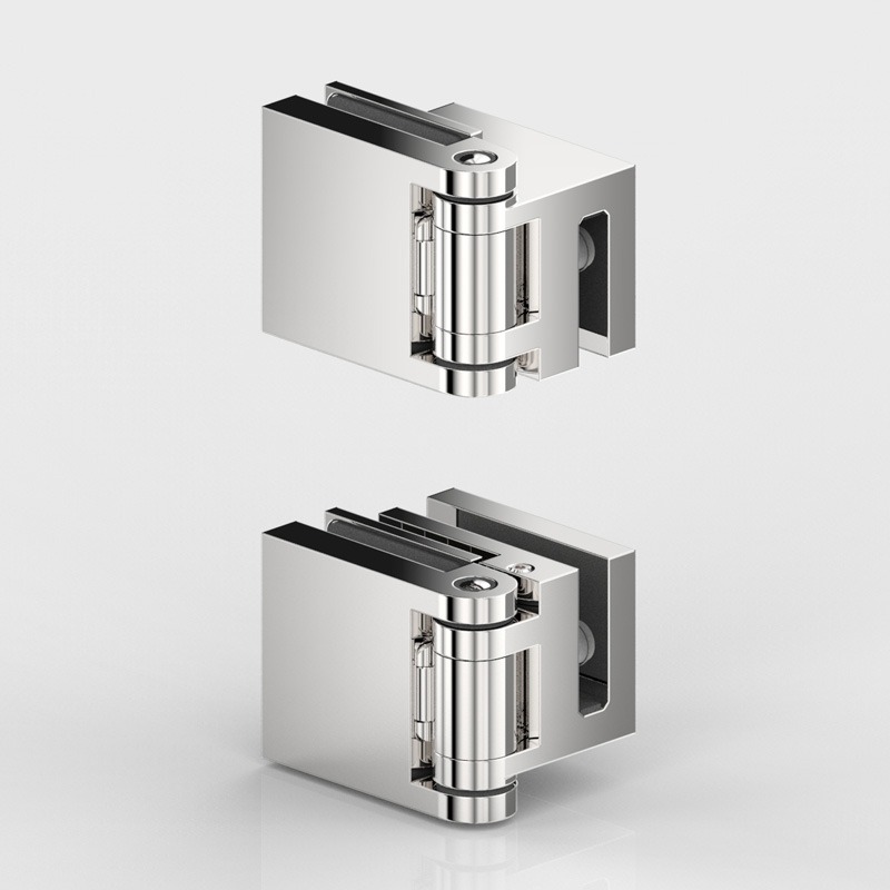PAIRE DE PENTURES FLUTURE V-V 180° FLUTURE   INOX BROSSÉ