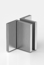 D'ANGLE VERRE-MUR 90°,FLAMEA+   INOX BROSSÉ