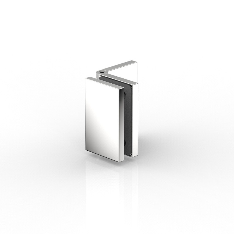 [8199ZN1] ANGLE VERRE-MUR 90 °(VARIABLE),FLAMEA+   CHROME MAT 