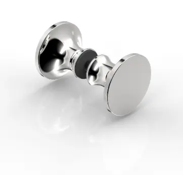 POIGNEE DOUBLE,46X28X30MM,2x BUTTEE   CHROME BRILLANT 