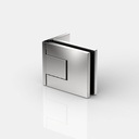PENTURE BATTANTE VERRE-MUR 90°, PONTERE+   CHROME BRILLANT 