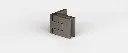 PENTURE BATTANTE VERRE.-MUR 90° FLAMEA PRO MINI   MÉTAL GRAPHITE BROSSÉ