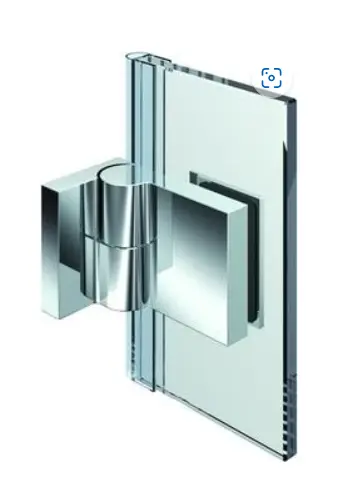 PENTURE DE PORTE,V-M,90° EXTERIEUR, PLATE   CHROME BRILLANT 