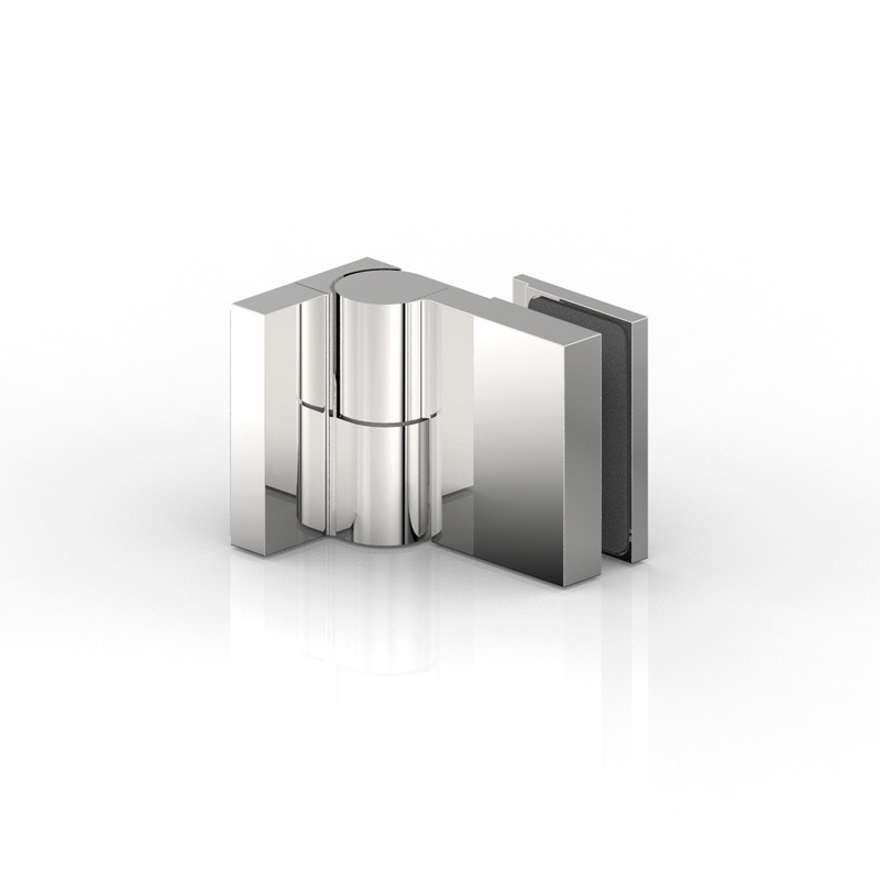 PENTURE DE PORTE,V-M,90° EXTERIEUR, PLATE   CHROME BRILLANT 