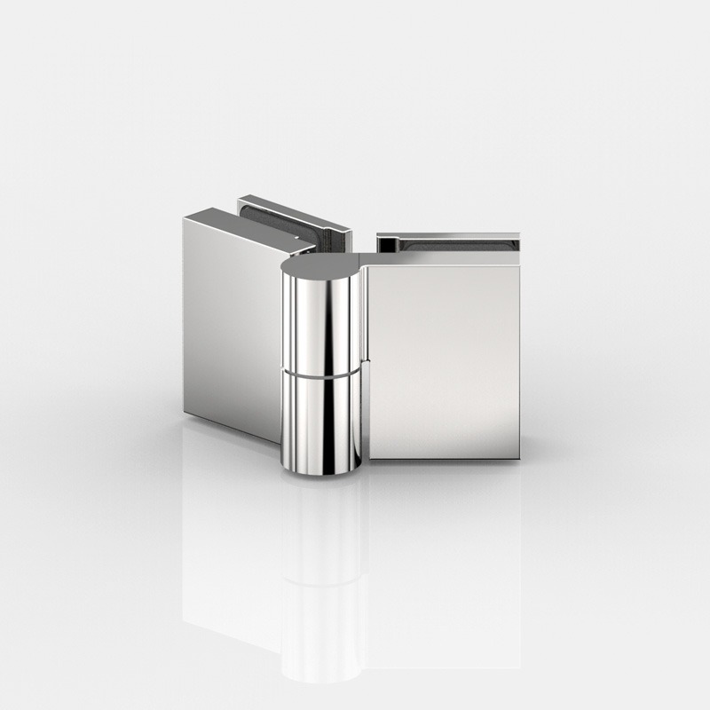 PENTURE DE PORTE,V-V,135° EXTERIEUR, PLATE   CHROME BRILLANT 