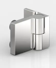 NIVELLO+,VERRE-MUR 90°,DROITE TIRANT   CHROME BRILLANT 