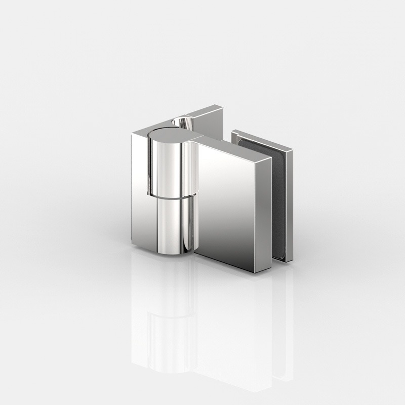 PENTURE DE PORTE,V-M,90° EXTERIEURE, PLATE   CHROME BRILLANT 