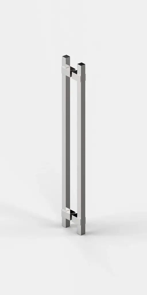 POIGNEE DOUBLE, 640MM   CHROME MAT 
