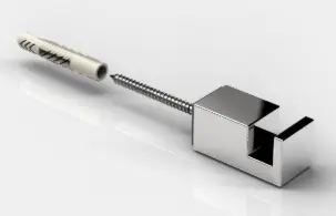 PORTE SERVIETTE, FIXATION MURALE , BAS   CHROME BRILLANT 