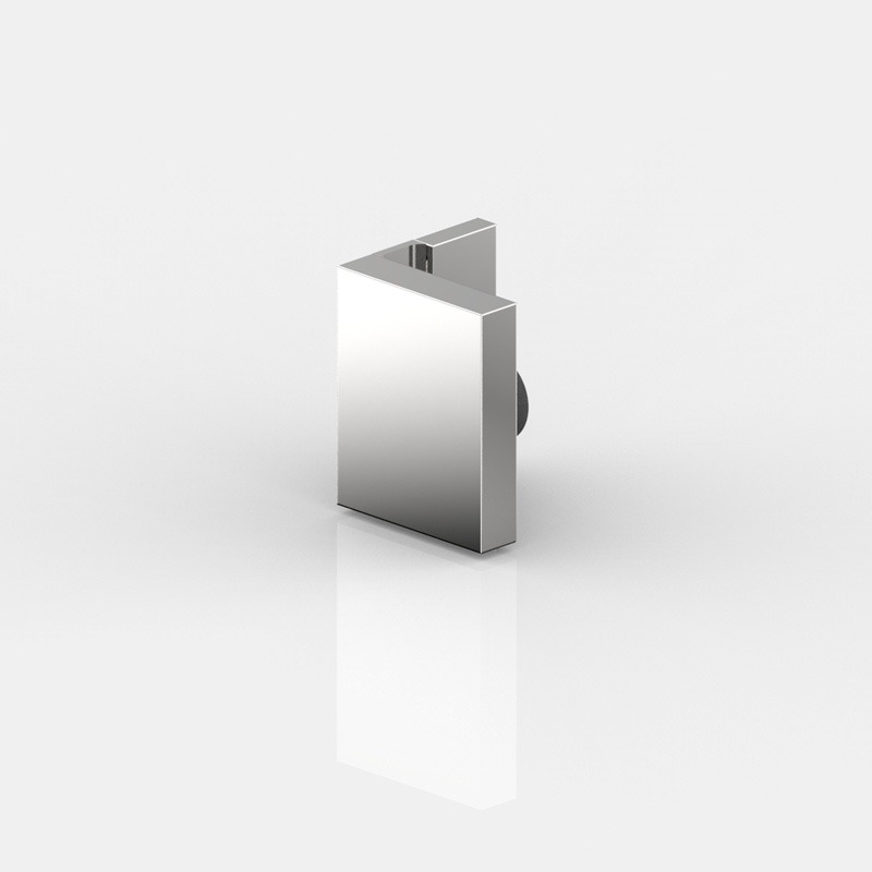 [8381ZN5] CONNECTEUR D'ANGLE V-M 90°,   CHROME BRILLANT 