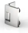 PENTURE BATTANTE VERRE-MUR 90°,   CHROME BRILLANT 