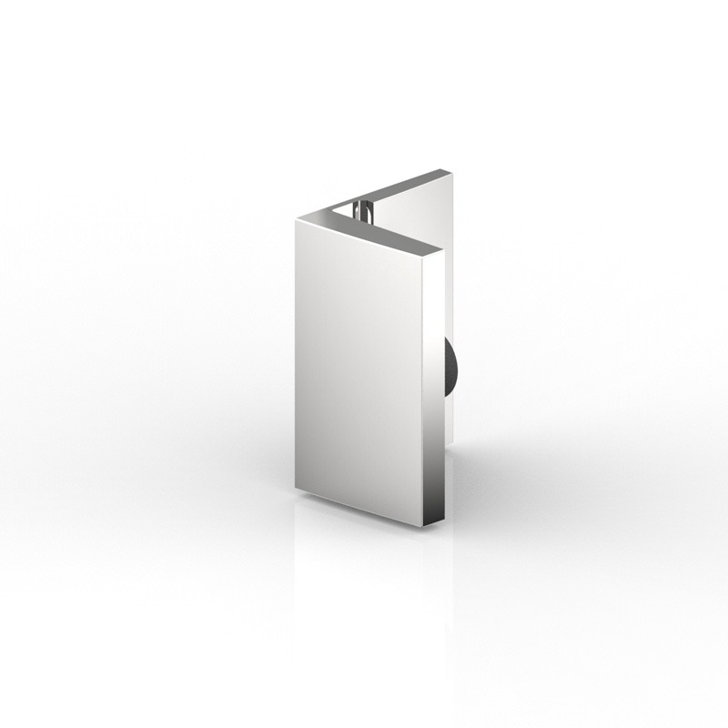 CONNECTEUR D'ANGLE V-M 90°,   INOX BROSSÉ