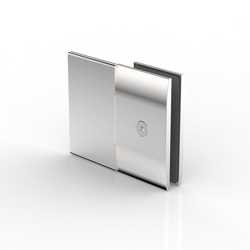 CONNECTEUR D'ANGLE  VERRE-MUR 180°   